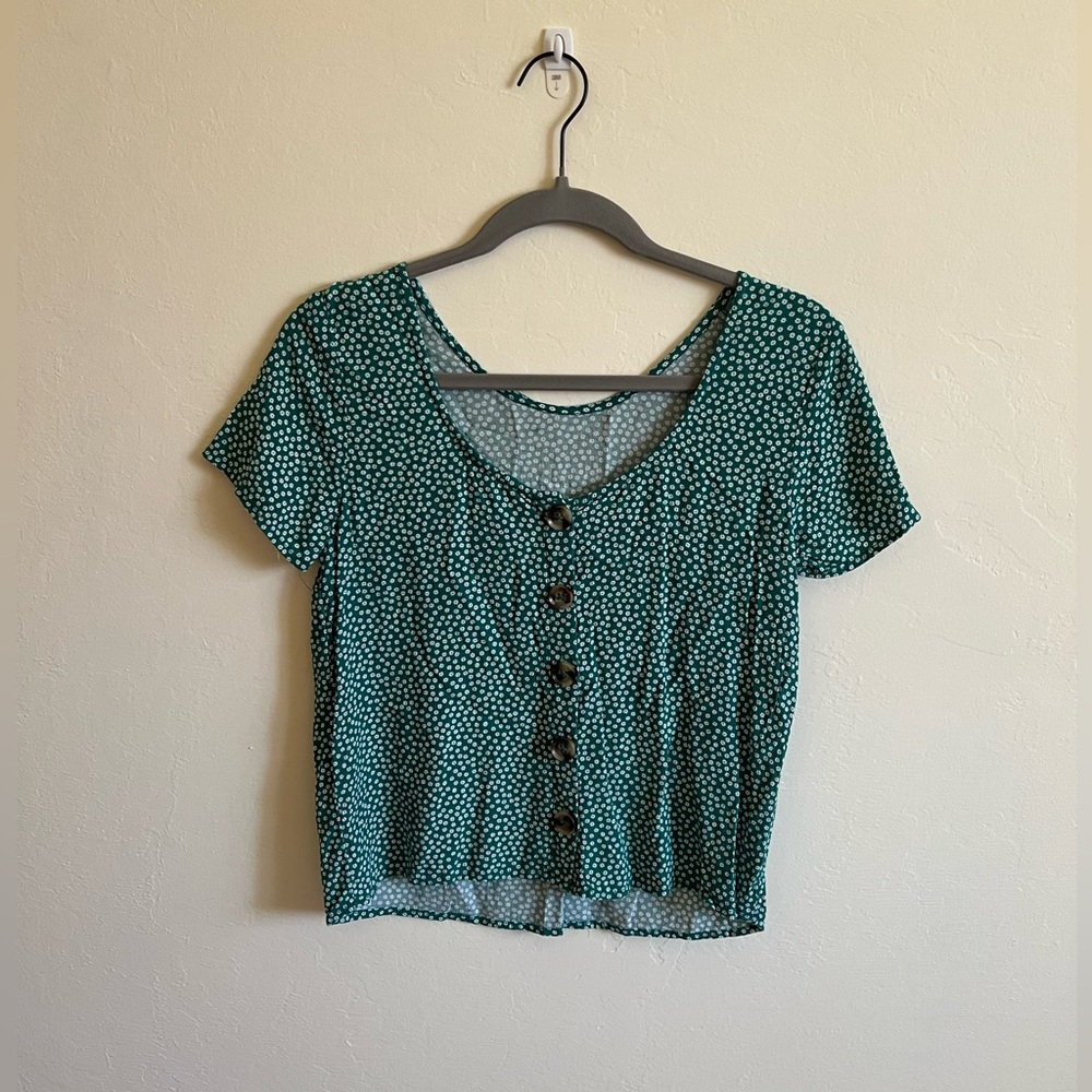 Abercrombie & Fitch Floral Button Blouse Size XS